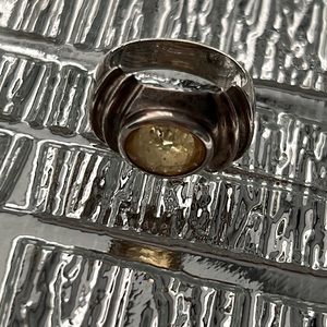 Just in- ESPO STERLING AND CITRINE RING